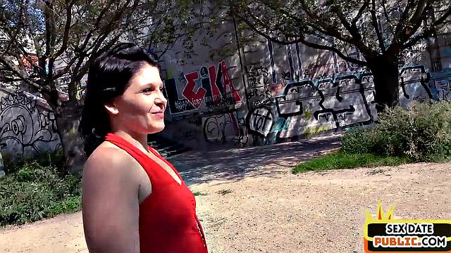 Big public babe analdrilled outdoors