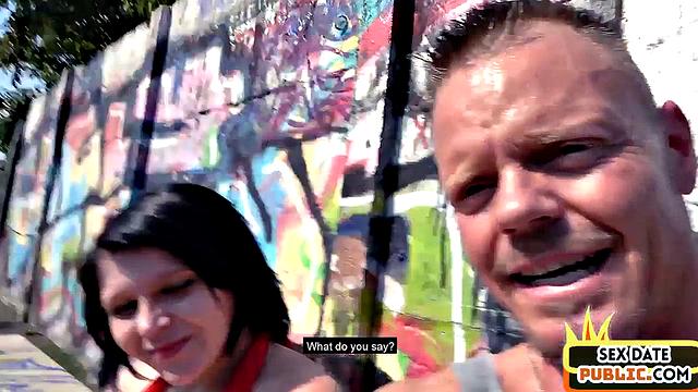 Big public babe analdrilled outdoors