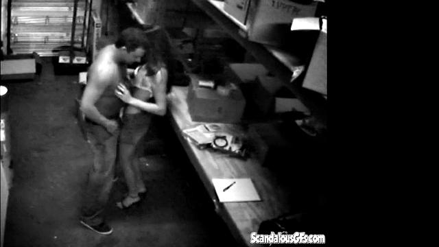 Couple Hardcore at the Stock Room