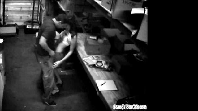 Couple Hardcore at the Stock Room