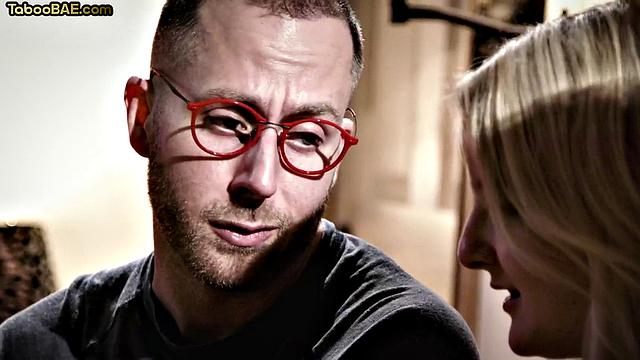 Petite babe bouncing hard in 3some