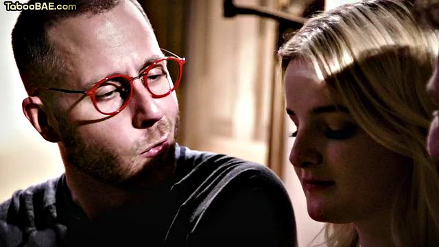 Petite babe bouncing hard in 3some