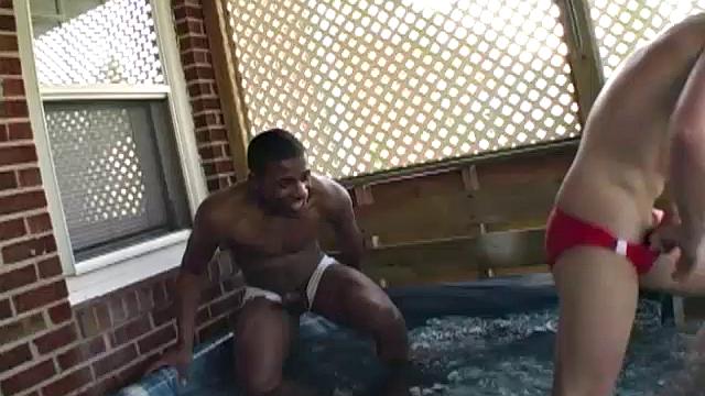 Young TJ and Trystian enjoy quality time in hot tub, decide to watch each other jerk off. You get a front row seat to this wet duo.