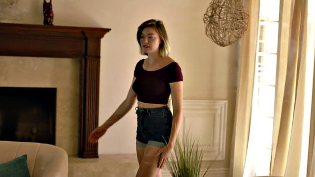 Doggystyled stepsis rides stepbro's cock in affair