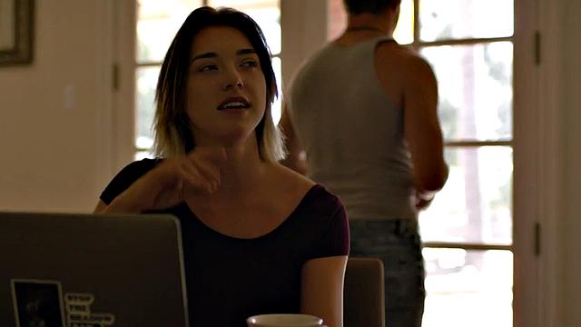 Doggystyled stepsis rides stepbro's cock in affair