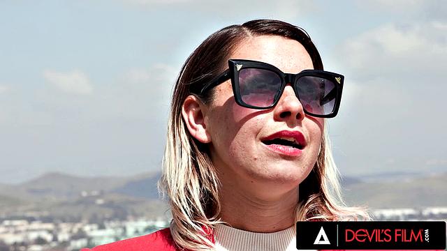 DEVILS FILM - Hot Blonde Teen Emma Rosie Takes Her Handyman's Cock Deep In Her Tight Ass