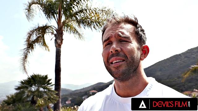 DEVILS FILM - Hot Blonde Teen Emma Rosie Takes Her Handyman's Cock Deep In Her Tight Ass