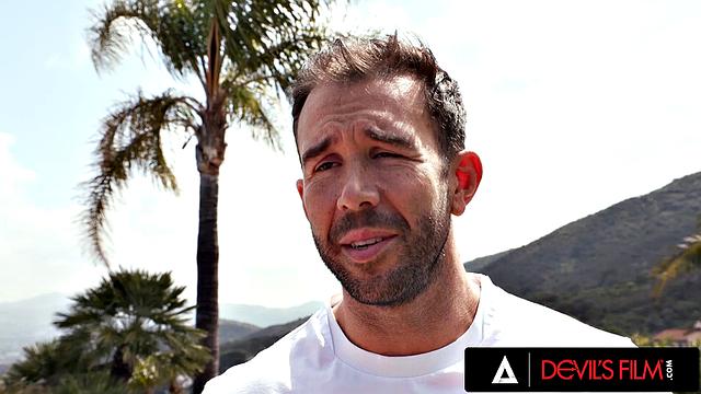 DEVILS FILM - Hot Blonde Teen Emma Rosie Takes Her Handyman's Cock Deep In Her Tight Ass