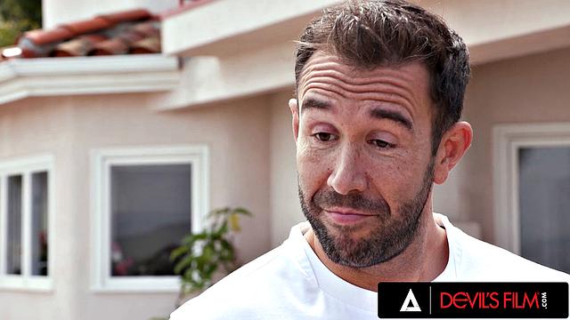 DEVILS FILM - Hot Blonde Teen Emma Rosie Takes Her Handyman's Cock Deep In Her Tight Ass