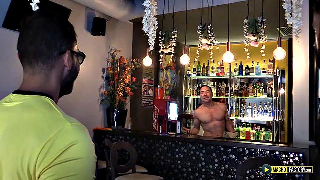 Fucking in a bar. - Bull Fuck in a Guys Bar