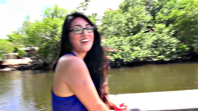 Lexy in Pantyhose gets a cumshot on her tattooed ass while riding a hard cock in reverse cowgirl position