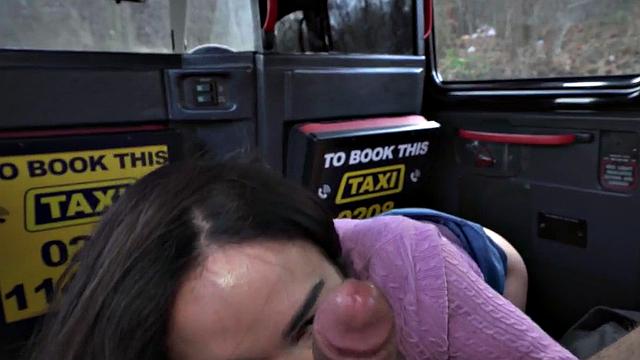 21yo cab babe in stockings deepthroating and POV