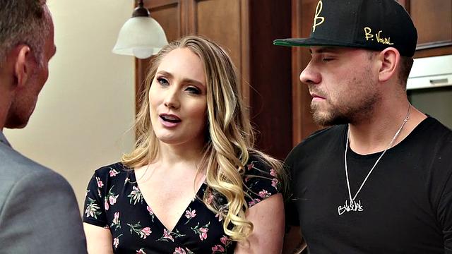 Taboo babe rides stepdaddy in oiled sinful massage