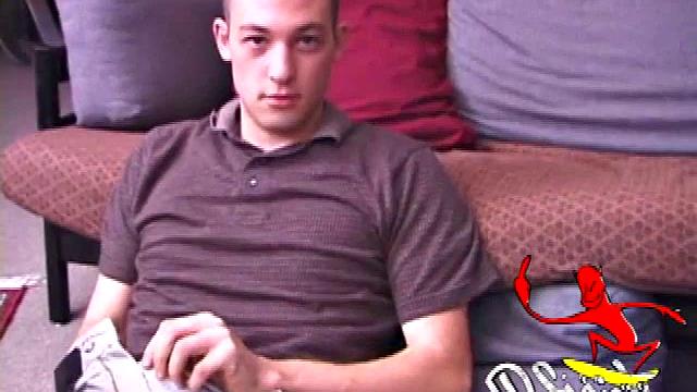 Jeremy strokes his cock and moans for more