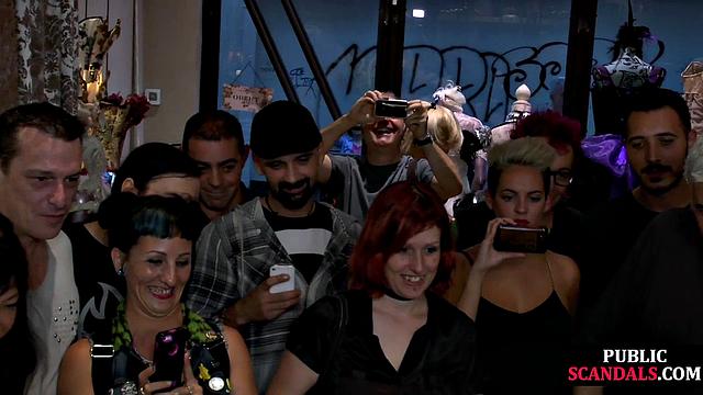 Naughty girls get humiliated in public