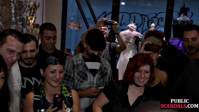 Naughty girls get humiliated in public