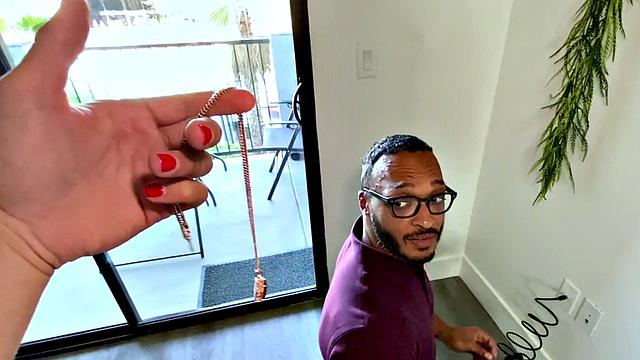 Black electrician barebacked by guy in erotic couple