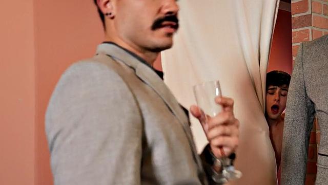 Str8 wild dude drilled by male cock in anal hole