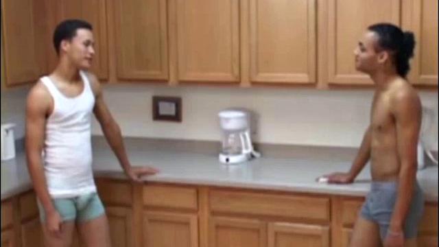 Houseboy Chulo Garcia drops to his knees and starts sucking his boss's. Then Pepe Felipe blows Chulo's hard. Chulo leads his boss to the couch and takes a ride on Pepe's huge.