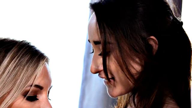 Hairymuff babes passionately pounded in foursome