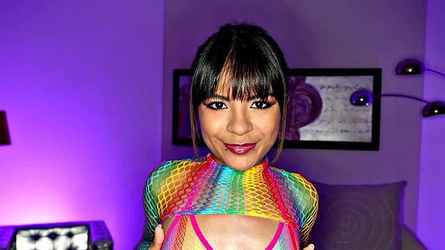 ASMR - Huge Cock Blowjob and Dirty Rimjob with Latin Teen