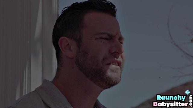 Big-titted babysitter pounded in threesome