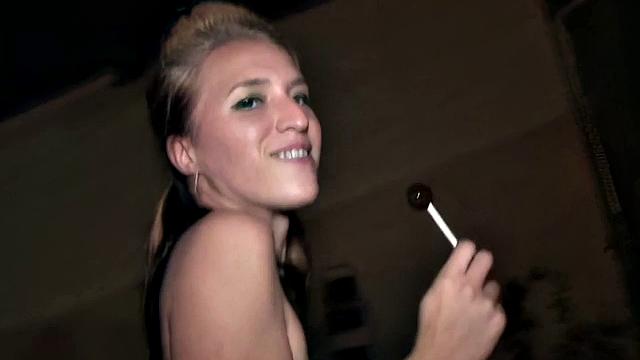 College teen getting fucked from behind