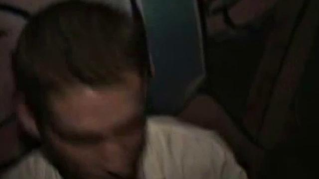 Petite blonde rides college cock at party