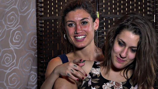 Public bitches drilled in BDSM session in wet pussy hole