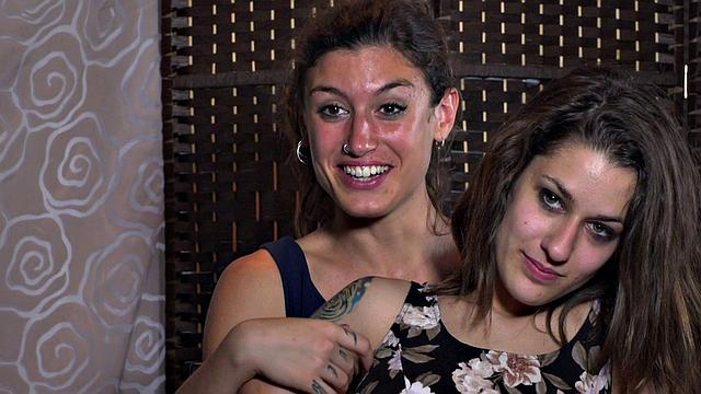 Public bitches drilled in BDSM session in wet pussy hole