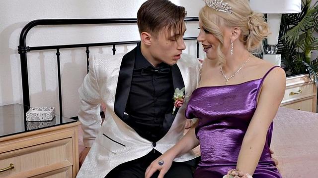 Big-titted transgender screwed by male in anal hole