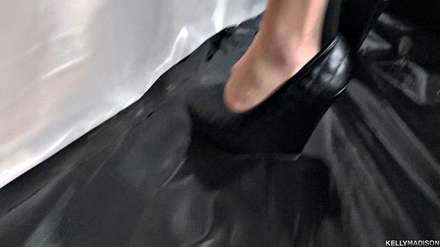 Playing in pantyhose