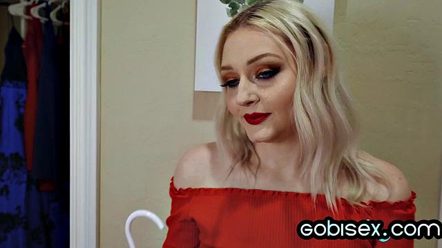 Horny TS joins real couple fuck