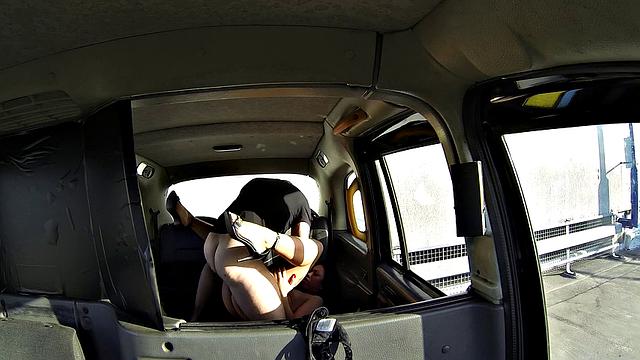 Cabby takes care of her frustrated pussy with a hot ride in reverse cowgirl position