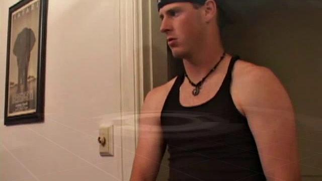 Maxx Wood Stroking Cock