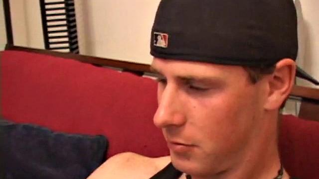 Maxx Wood Stroking Cock