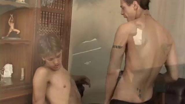 Bruno is being followed by a cute Latino but as he turns into his gate, the stranger keeps walking. Bruno goes into a daydream about having sex with this cute young stranger.