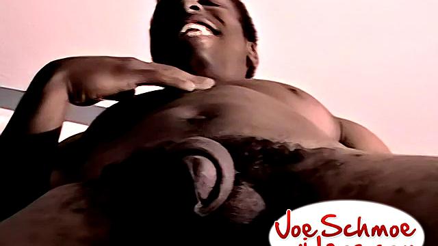Muscular Uncut Black Guy Jerks Off - Baby
