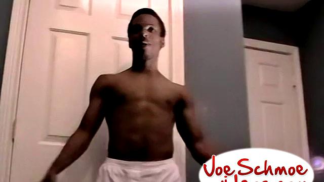 Muscular Uncut Black Guy Jerks Off - Baby