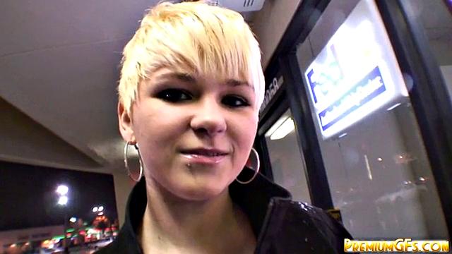 Sexy busty blonde sucks and fucks dick