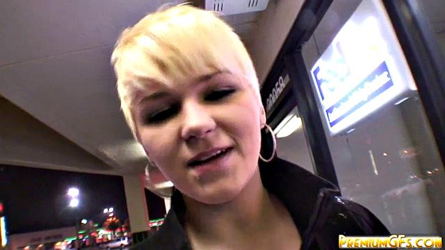 Sexy busty blonde sucks and fucks dick