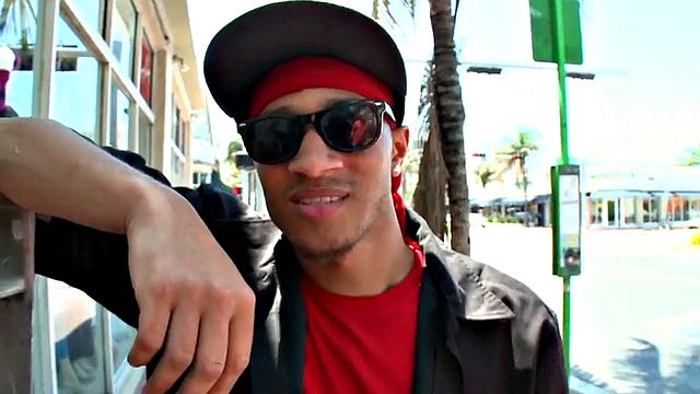 A kinky BBC pound a white guy's ass in public with his glasses on!