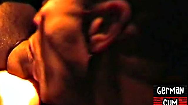 Amateur German sucks cock in closeup till facial