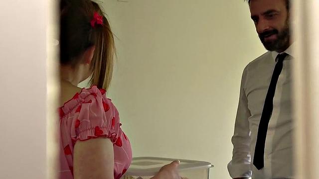 Hardfucked little subslut Cherry English hammered by masteMoms, Hardcore, Milf