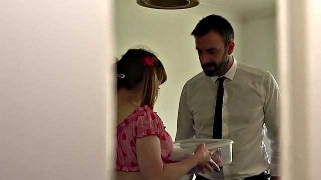 Hardfucked little subslut Cherry English hammered by masteMoms, Hardcore, Milf