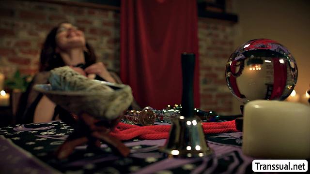 Summoning Evil TS to lick and fuck my pussy