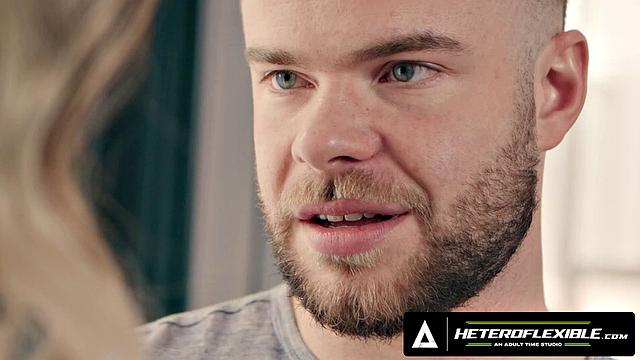 HETEROFLEXIBLE - Hung Marcus McNeil Pounds Femboy In Lingerie Mikey Vega & Covers Face In Cum