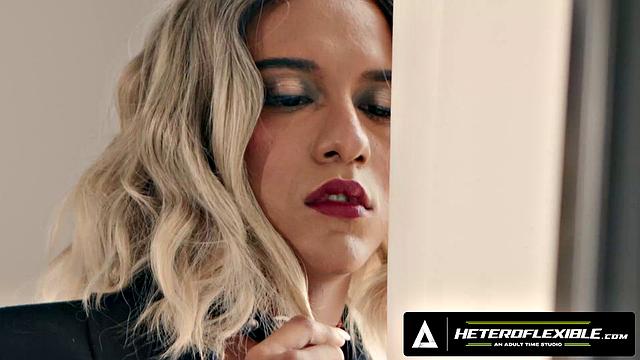 HETEROFLEXIBLE - Hung Marcus McNeil Pounds Femboy In Lingerie Mikey Vega & Covers Face In Cum