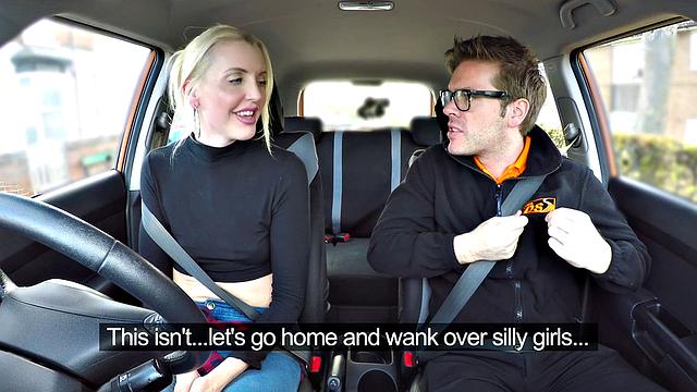 Blonde babe Learner gets off on cock play and squirts in pleasure