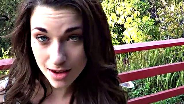 Britney Blue sucks a dick in close up